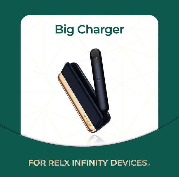 RELX Infinity Big Charger display