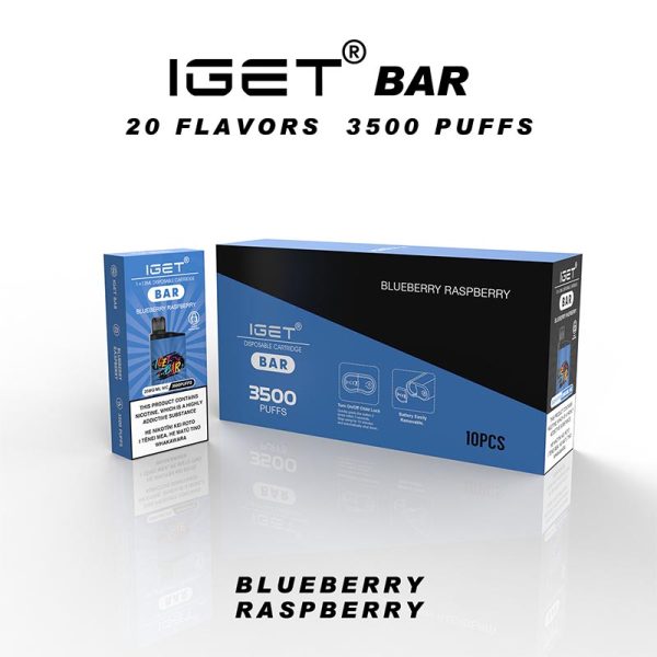 IGET Bar 3500 Blueberry Raspberry Disposable Vape