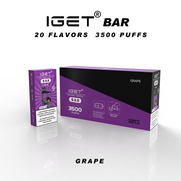 IGET Bar 3500 2.0 Grape Disposable Vape