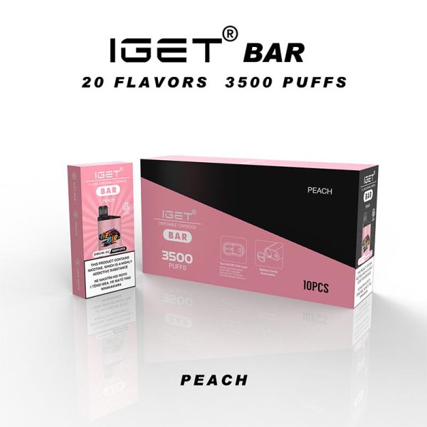 IGET Bar 3500 2.0 Peach Disposable Vape