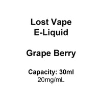 Lost Vape E-Liquid Grape Berry