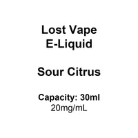 Lost Vape E-Liquid Sour Citrus