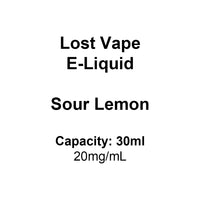 Lost Vape E-Liquid Sour Lemon