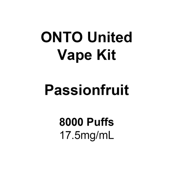 ONTO United Vape Kit Passionfruit