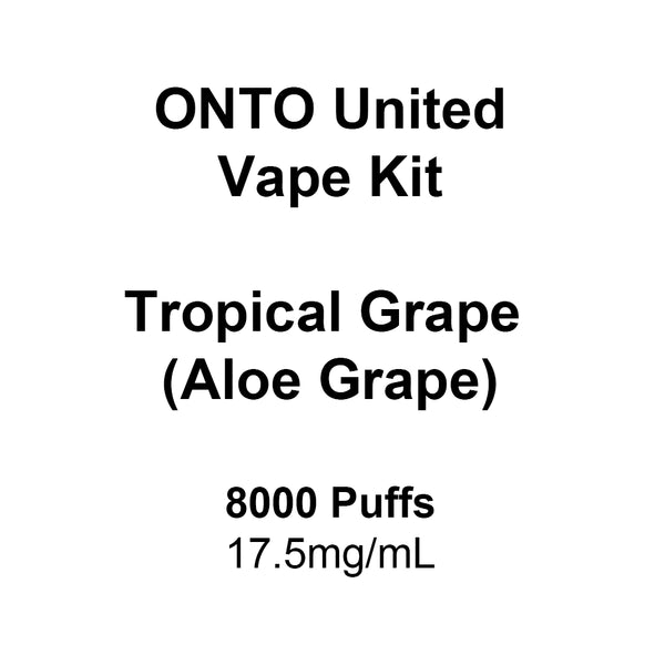 ONTO United Vape Kit Tropical Grape (Aloe Grape)
