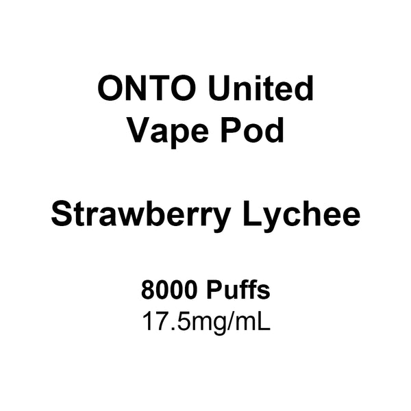 ONTO United Vape Pod Strawberry Lychee