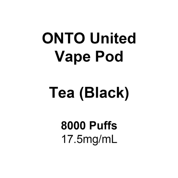 ONTO United Vape Pod Tea (Black)