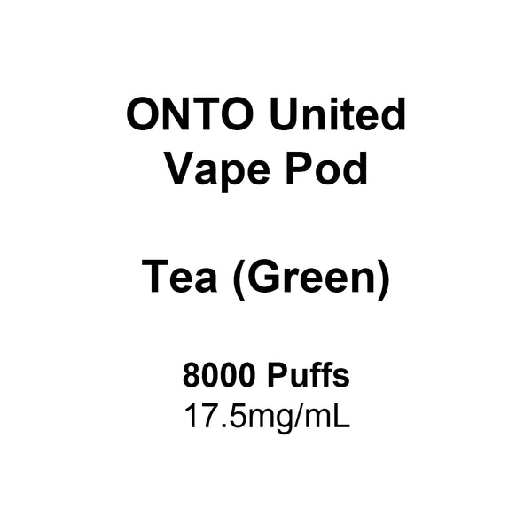 ONTO United Vape Pod Tea (Green)