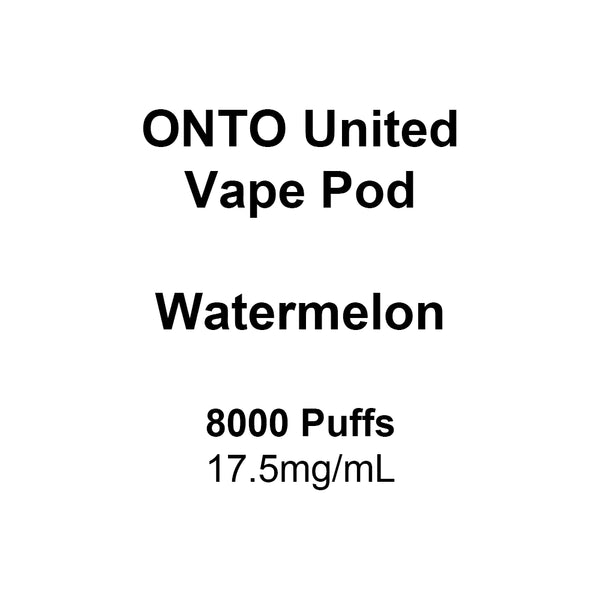 ONTO United Vape Pod Watermelon