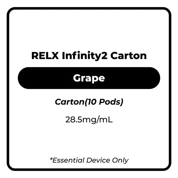 RELX Infinity 2 Pods Carton - Vape Legends NZ RELX Infinity 2 Pods Carton - Vape Legends NZ