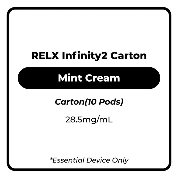 RELX Infinity 2 Mint Cream Pod 10 Pack Carton