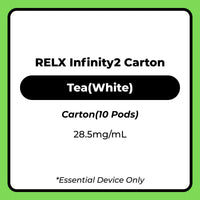 RELX Infinity 2 Tea (White) Vape Pod 10 Pack Carton