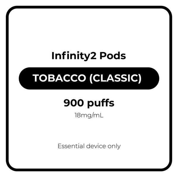 RELX Infinity 2 Tobacco (Classic) Vape Pod 18mg/mL Nicotine
