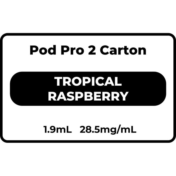 RELX Infinity 2 Tropical Raspberry Vape Pod 10 Pack Carton