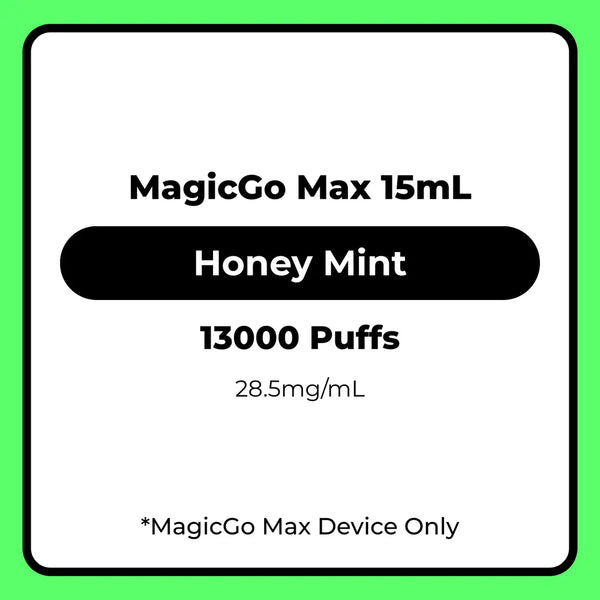 RELX MagicGo Max Vape Pod Honey Mint 15mL Icy Selection