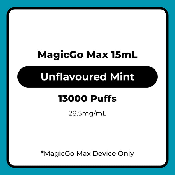 RELX MagicGo Max Vape Pod Unflavoured Mint 15mL (Icy Selection)
