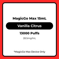 RELX MagicGo Max Vape Pod Vanilla Citrus 15mL (Icy Selection)