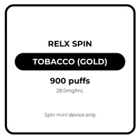 RELX Spin Vape Pod Tobacco Gold RELX Spin Vape Pod Tobacco Gold