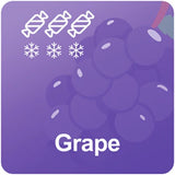 ZOVOO Dragbar ICZ 5000 Grape Disposable Vape Flavour Chart