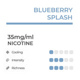 RELX Infinity Blueberry Splash Pod Flavour Chart