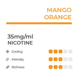 RELX Infinity Mango Orange Pod Flavour Chart